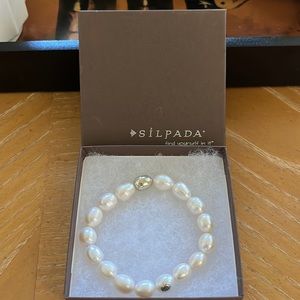 Silpada Silver Pearl Bracelet